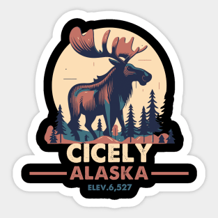 Northern Exposure Cicely Alaska Sticker